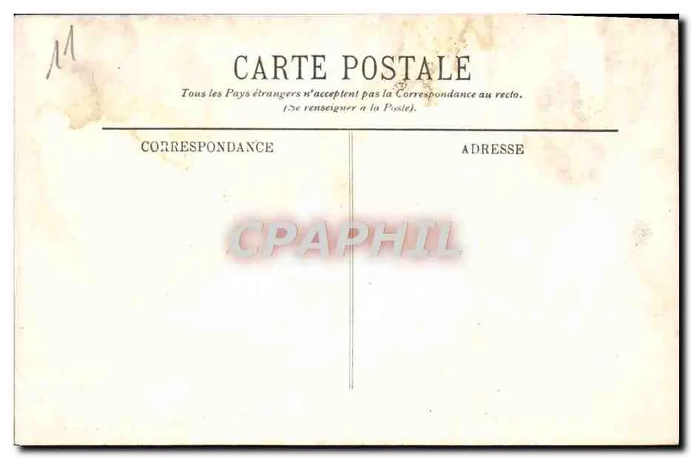 Cidade de Carcassonne — Conjunto do Castelo — Mme Cals, foto na Cidade - Verso