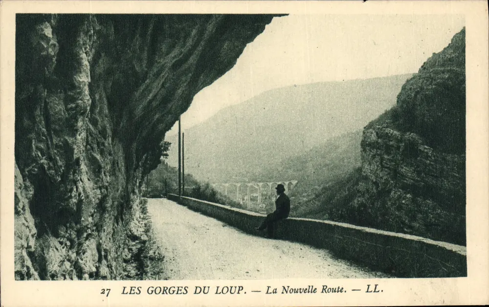 Les Gorges du Loup — La Nouvelle Route — LL. — N° 27 - Recto