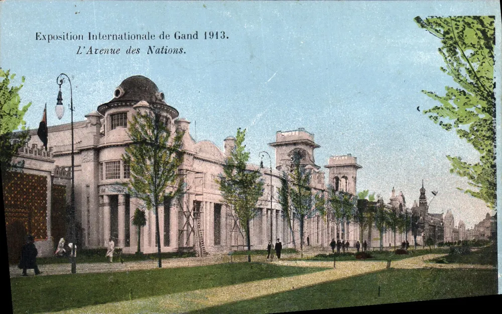 Internationale Ausstellung von Gand 1913 — Avenue des Nations - Vorderseite
