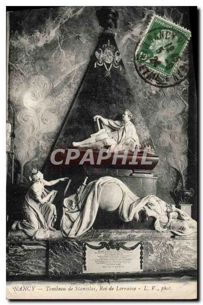 नैन्सी — स्टैनिस्लास, लॉरेंस के राजा का समाधि — I. V., फोटो. - आगे
