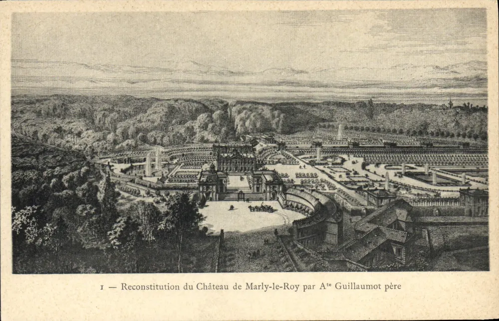 Schloss Marly-le-Roy — Rekonstruktion von A°e Guillaumot père — Latonce, Verlag, Marly-le-Roi - Vorderseite