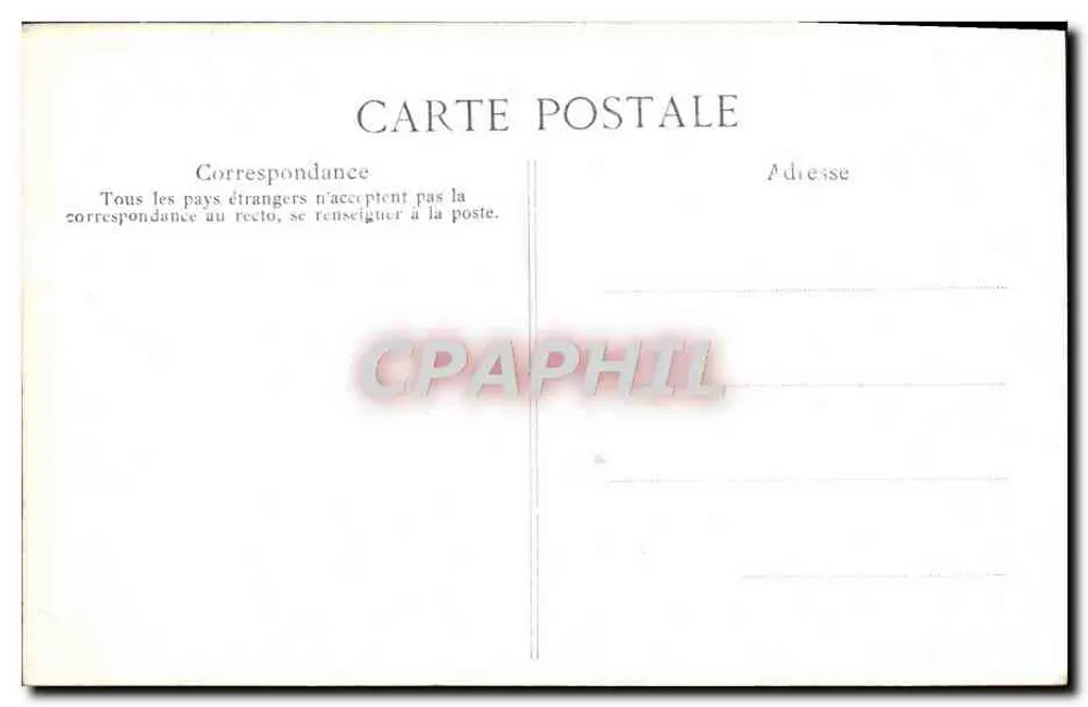 Castelo de CHAMPLATREUX — Vista sobre Luzarches — Frémont, Édit., Beaumont-sur-Oise - Verso