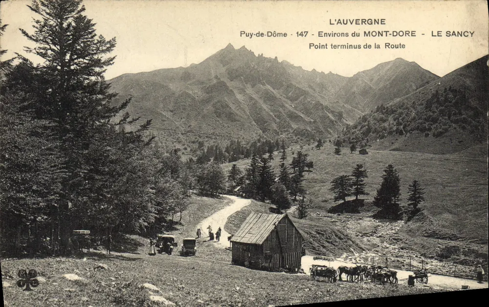 Auvergne - Puy-de-Dôme - Umgebung von Mont-Dore - Le Sancy - Endpunkt der Straße - Vorderseite