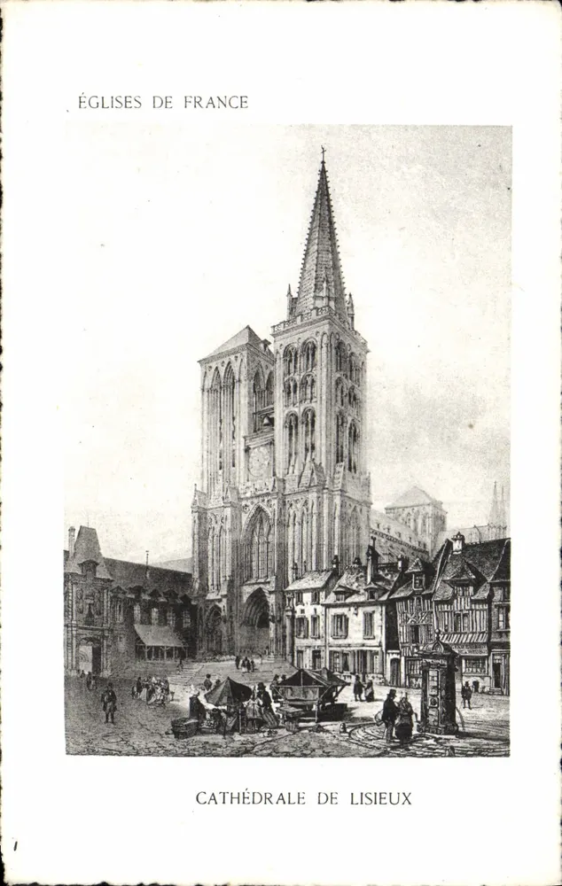 Kathedrale von Lisieux — Kirchen Frankreichs — unbekannter Verlag, Seriennummer 14 - Vorderseite