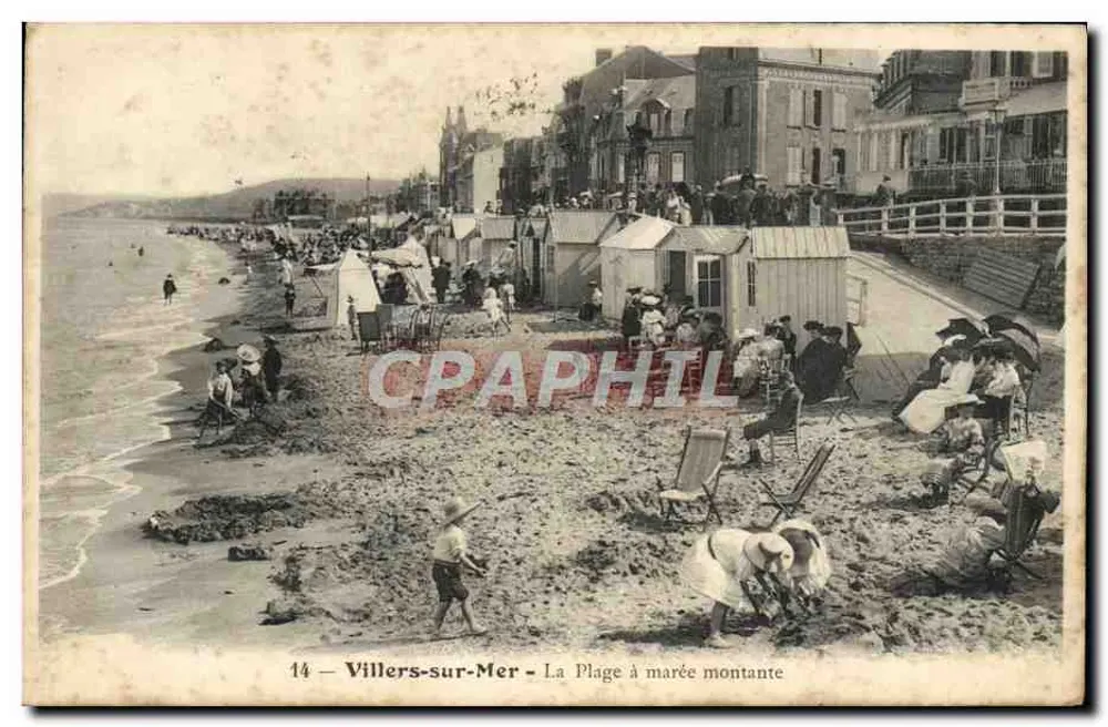 Villers-sur-Mer — Die Strände bei Ebbe — unbekannter Verlag, Nr. 14 - Vorderseite