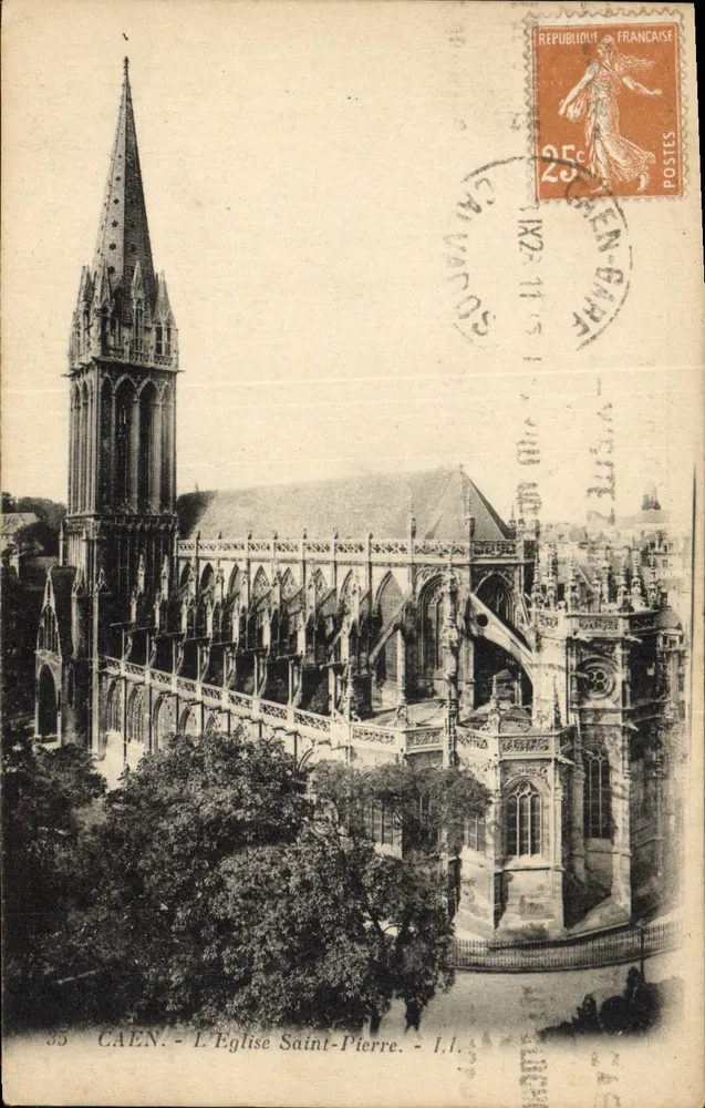 Caen - A Igreja de São Pedro — editor L. Levy & Cie, n°35 - Frente