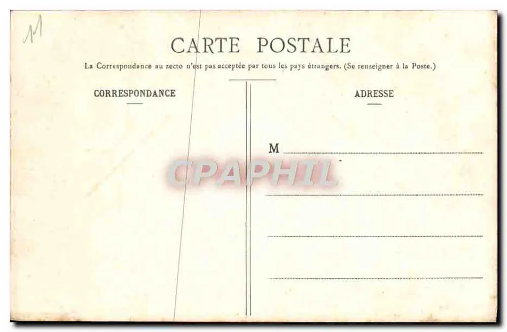 Cidade de Carcassonne — Vista geral sul — Lib. L'Abadie, 36, rue de la Gare - Ch. F. Gluzon - Verso