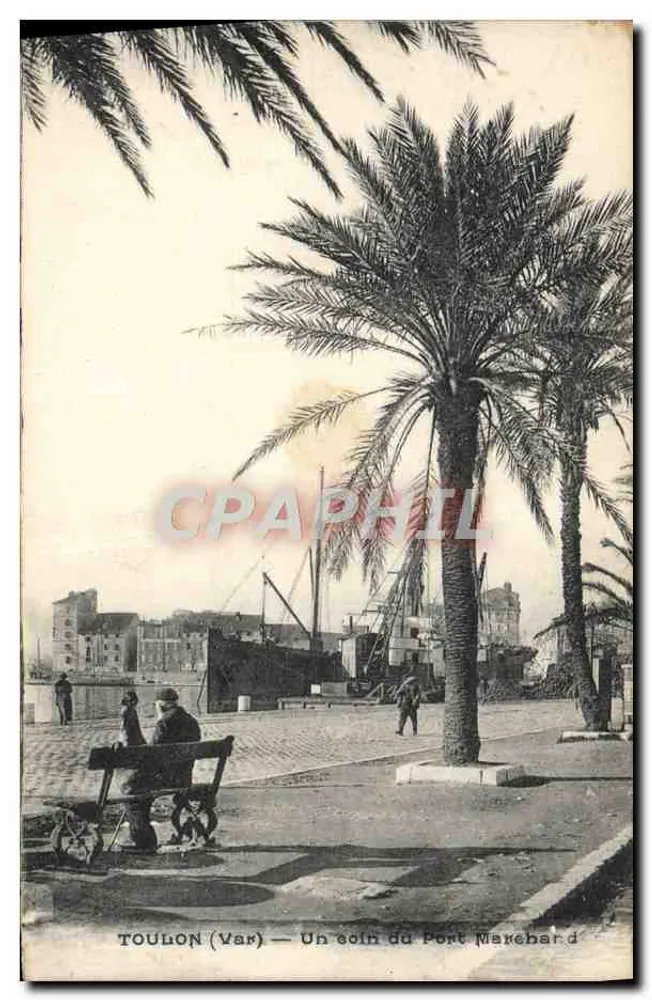 Toulon (Var) — Ein Eckbereich des Hafens - Vorderseite