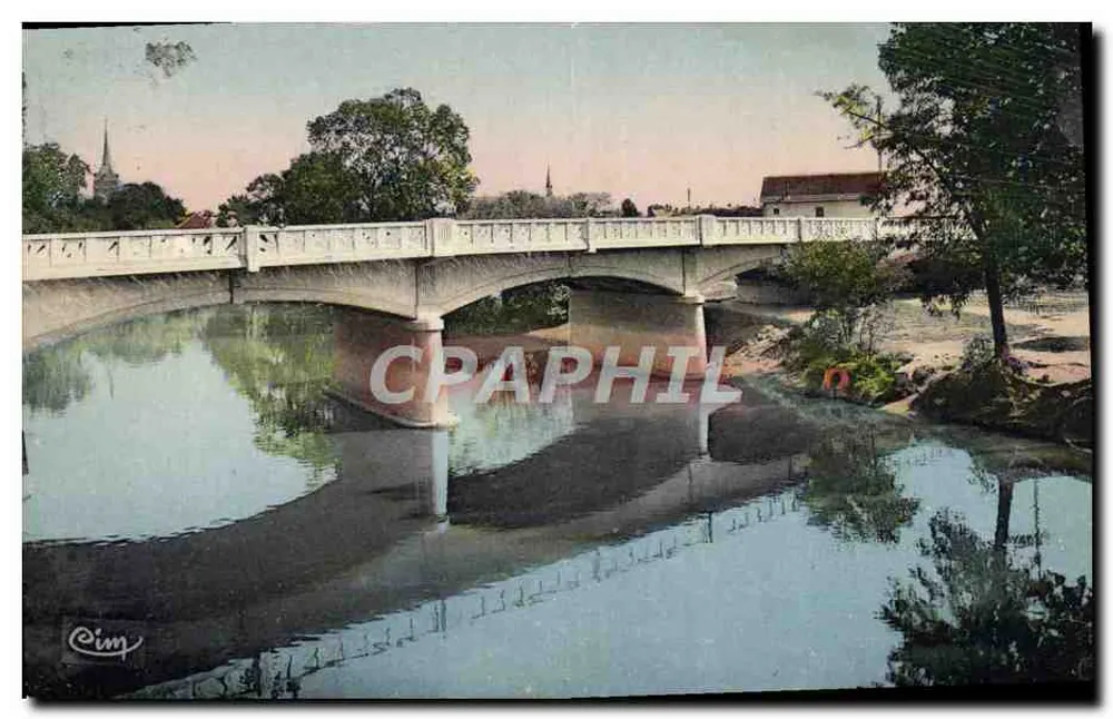 Romorantin (Loir-et-Cher) — Le Nouveau Pont sur la Sauldre — éditeur Pluet-Gomier Bacon - Recto