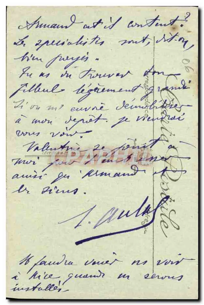 NICE — O Palácio da Jetée durante o mar agitado — LL - Verso