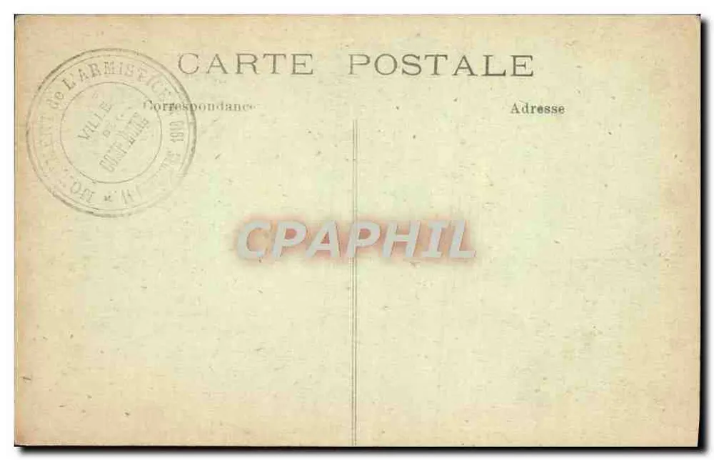 Denkmal des Carrefour de la Victoire — errichtet am 11. November 1922 — von 'Le Matin' und seinen Mitarbeitern - Rückseite