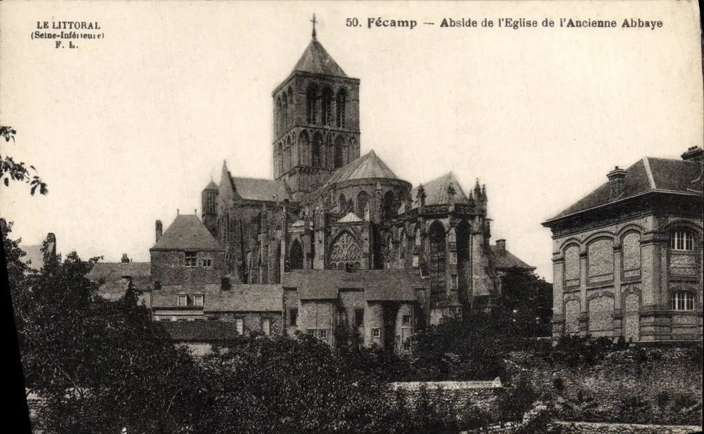 Fécamp — Abside da Igreja da Antiga Abadia — F. L. - Frente