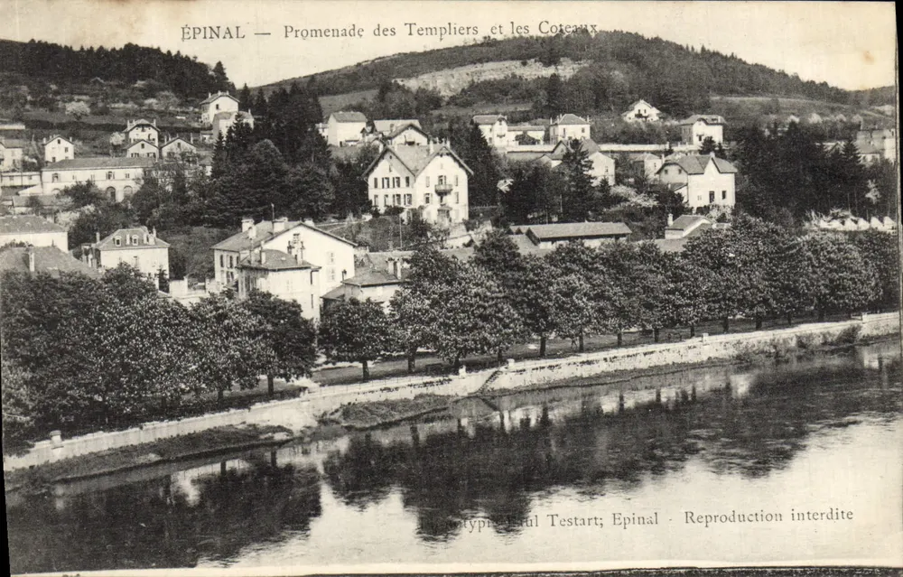ÉPINAL — Promenade des Templiers und die Coteaux — Verlag: Typotype, Epinal - Vorderseite