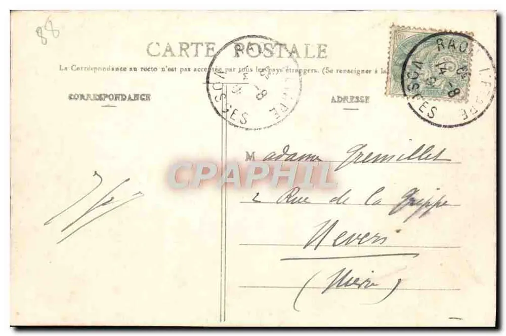 Kaplica na szczycie Donon — Wysokie Vosgi — Imp. Ad Weick — Saint-Dié, N° 4936 - Rewers