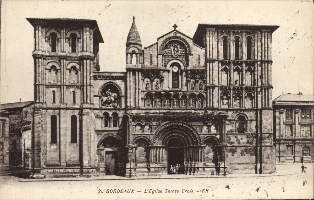 Bordeaux — A Igreja da Santa Cruz — ER - Frente