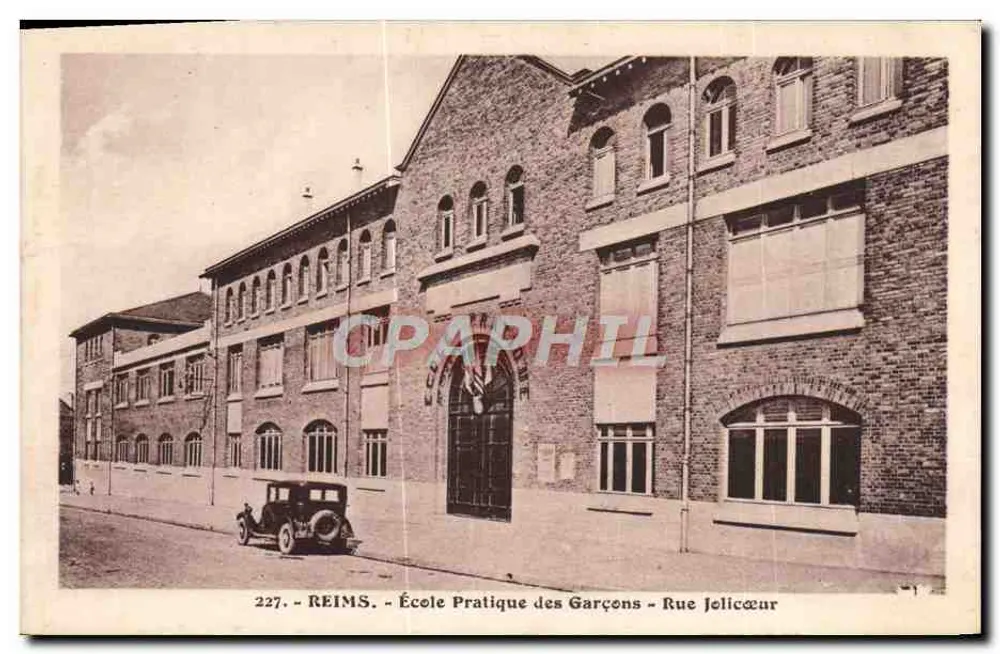 Reims — Praktische Schule für Jungen — Rue Felicœur - Vorderseite