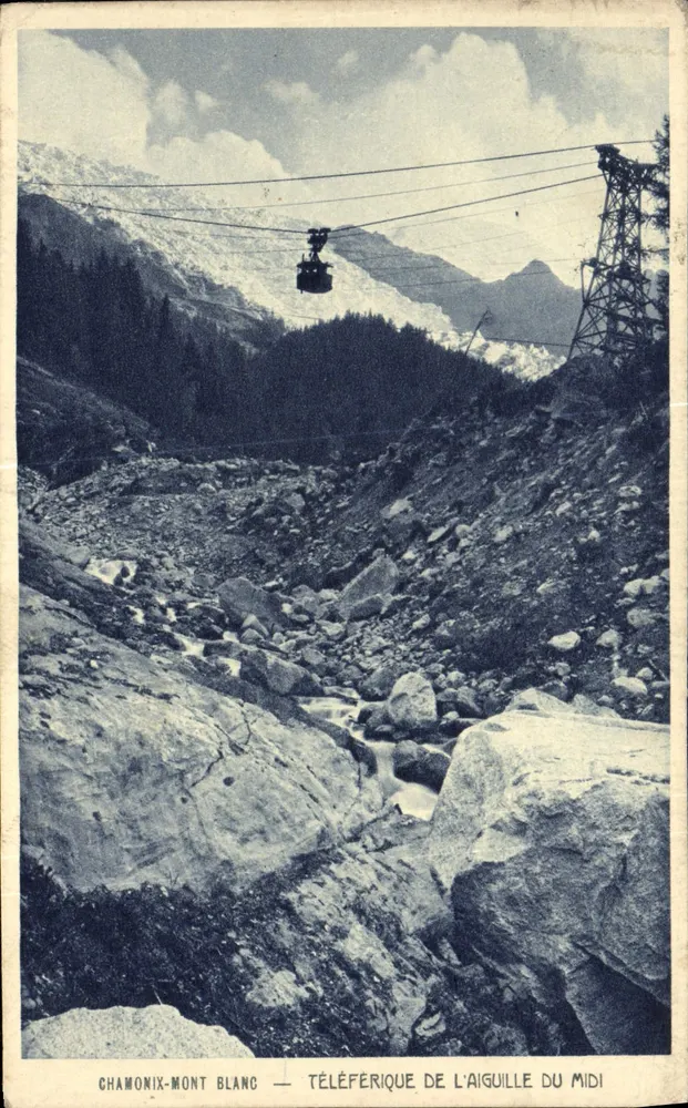 Chamonix-Mont Blanc — Seilbahn der Aiguille du Midi - Vorderseite