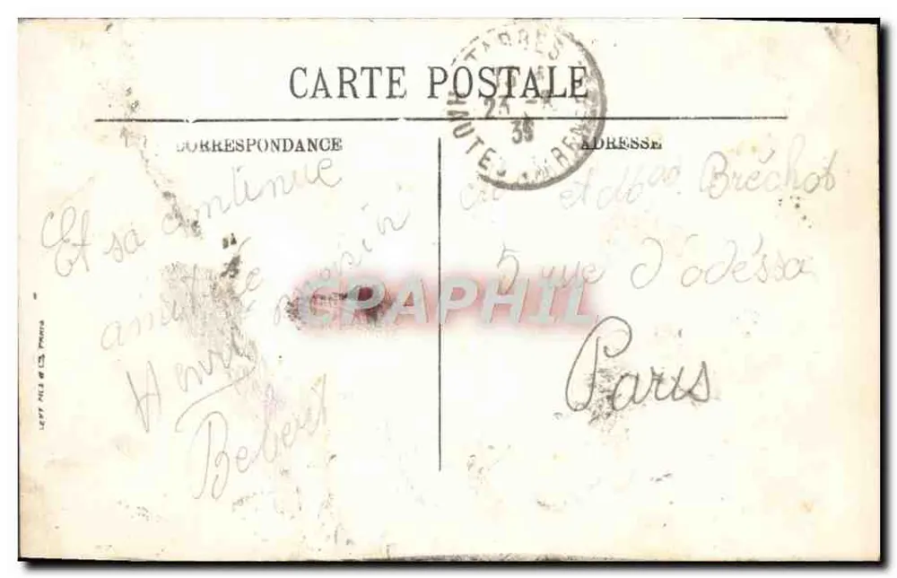 Tarbes — Die Kirche Sainte-Thérèse — Edition Deposée - Rückseite