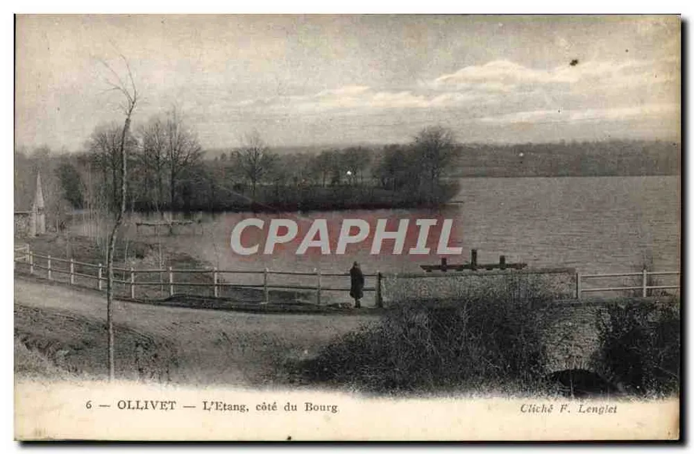 Ollivet — L'Etang, lado do Bourg — Cliché F. Lenglet - Frente