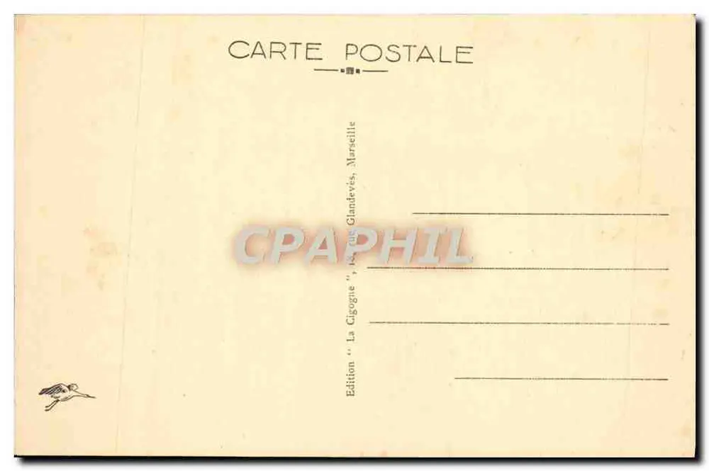 Nîmes — A Maison Carrée - O Teatro — Edição 'La Cigogne', Marseille - Verso