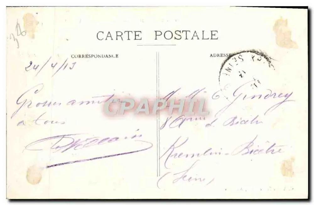 Grenoble — A Vedette e os Quais — C. Artige filho, editor, Annonas - Verso