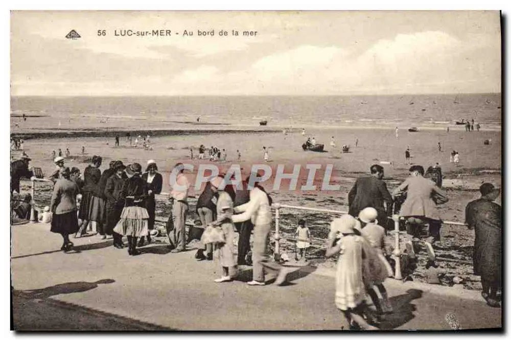 LUC-sur-MER — À beira do mar — editor: Cie. d'Imagerie des Arts Photomécaniques, Strasbourg — n° 56 - Frente