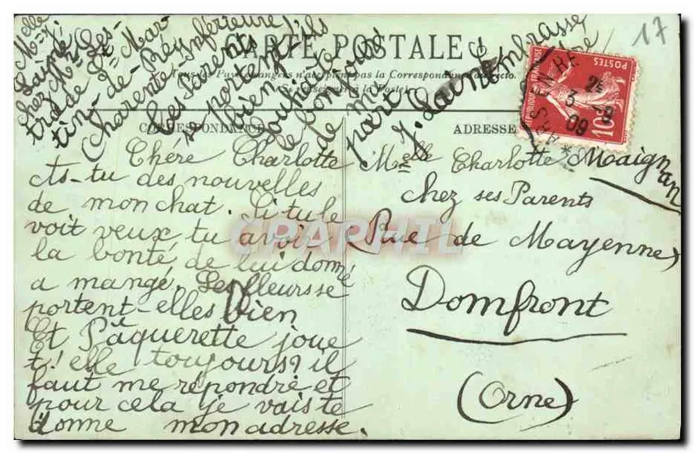 Insel Ré — Junge Rhétaise — Coiffe genannt 'Dormeuse' — L.L. — Nr. 49 - Rückseite