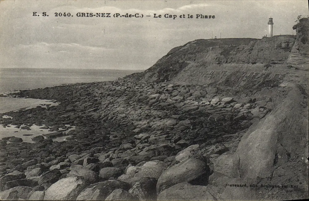Gris-Nez (P.-de-C.) — O Cabo e o Farol — Stevenard, editor Boulogne-sur-Mer - Frente