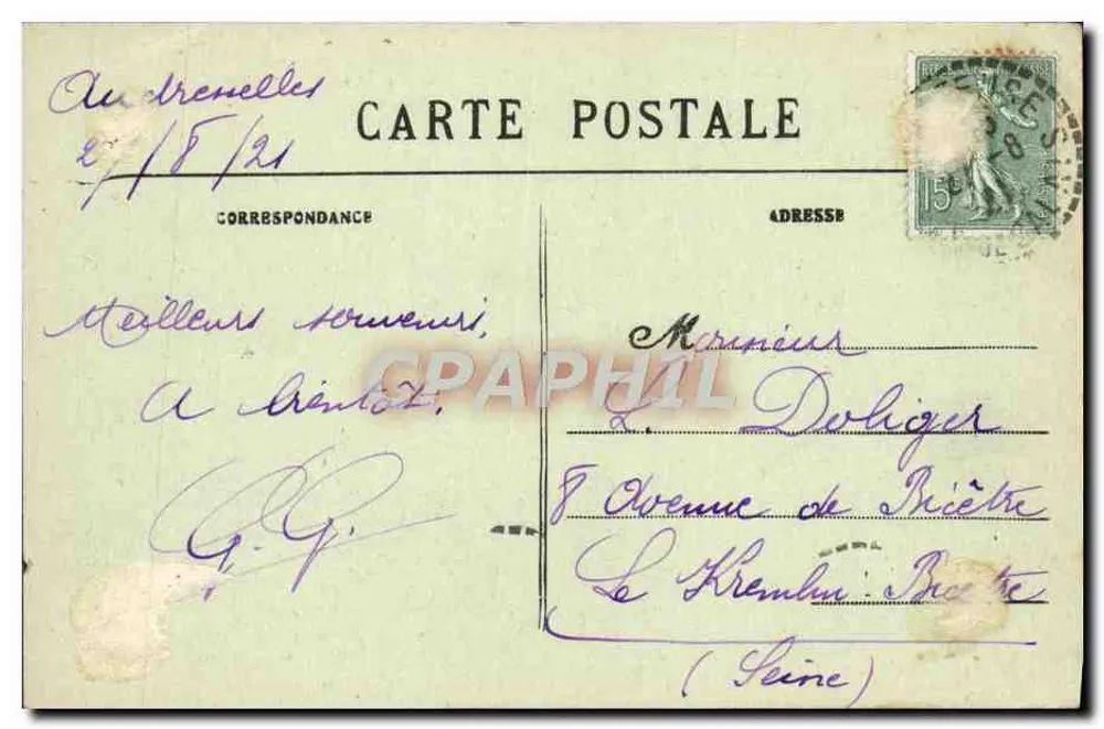 Gris-Nez (P.-de-C.) — O Cabo e o Farol — Stevenard, editor Boulogne-sur-Mer - Verso