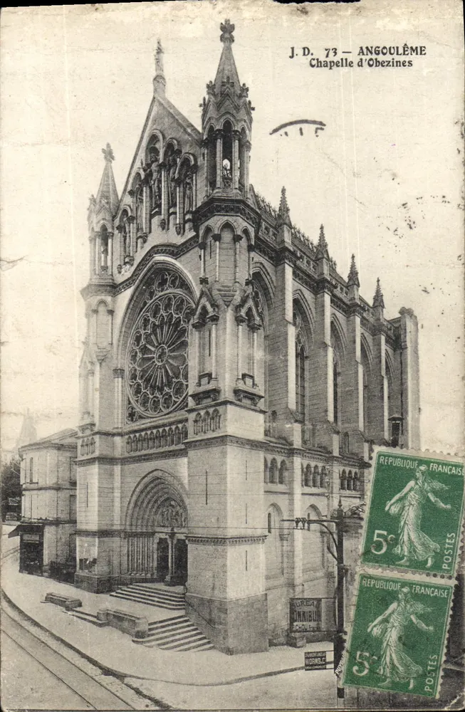 Chapelle d'Obezines — Angoulême — J.D. 73 - Frente