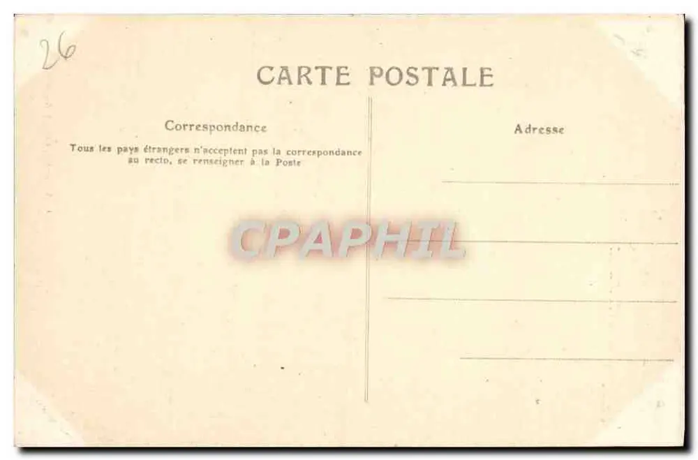A Drome Pittoresca — Floresta de Lente, Estrada de Combe Laval — Arnaud filho, editor, Aubenas (Ardèche) - Verso