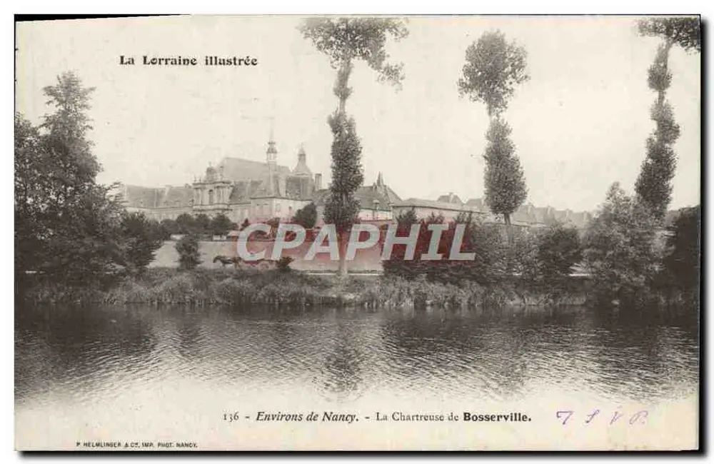 A Chartreuse de Boscerville — Environs de Nancy — P. HELMLINGER & CIE, NANCY, n° 156 - Frente