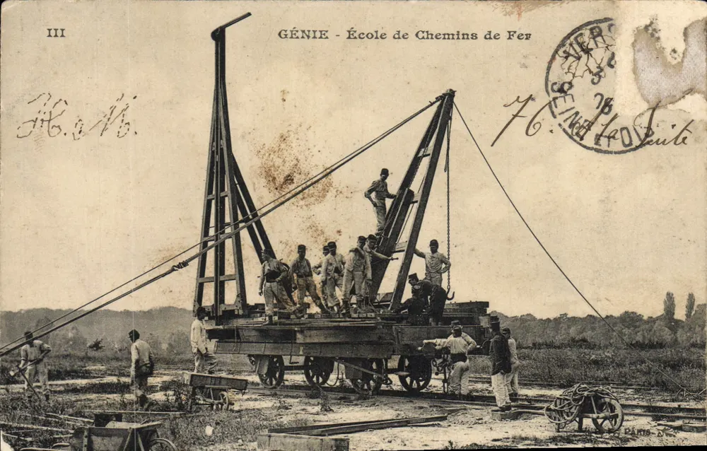 GÉNIE - École de Chemins de Fer — éditeur non visible, n° III - Vorderseite