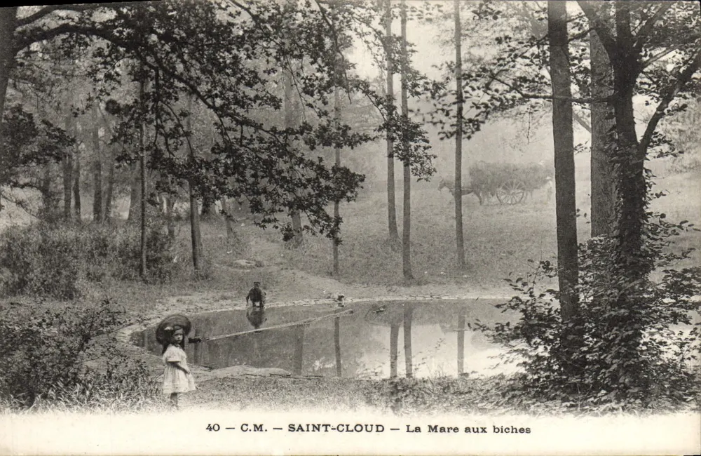Saint-Cloud — La Mare aux biches — C.M. n°40 - Frente