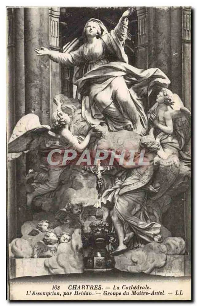 Chartres — Die Auferstehung, von Bridan — Gruppe des Meisteraltars - Vorderseite