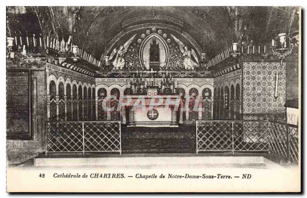 Kathedrale von CHARTRES — Kapelle Notre-Dame-Sous-Terre — ND - Vorderseite