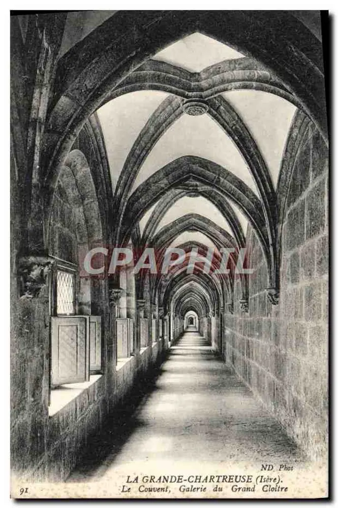 La Grande-Chartreuse (Isère) — Das Kloster, Galerie des Großen Kreuzgangs — ND. Phot - Vorderseite