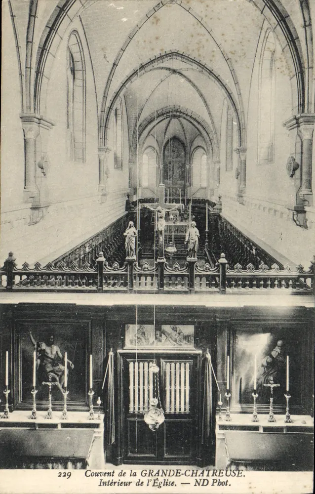 Interior da Igreja — Convento da Grande-Châtreuse — ND Pbot. - Frente