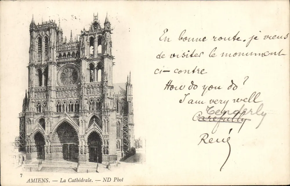 Amiens — A Catedral — ND Phot - Frente