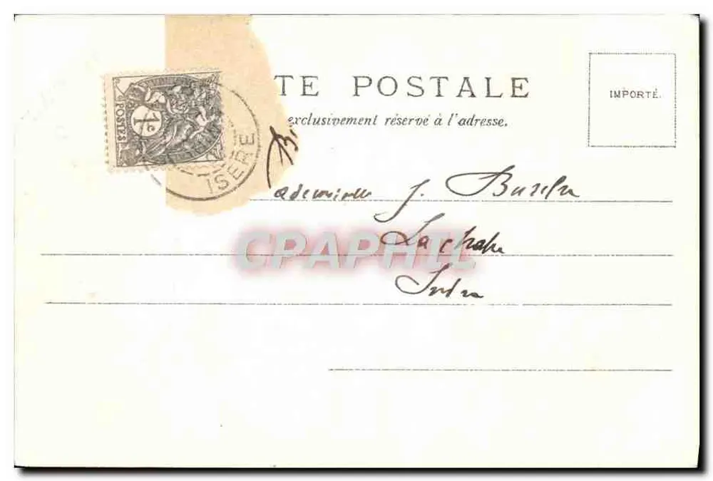 Allevard — Cachoeira do Bréda, fim do mundo — V.P. No. 387 - Verso