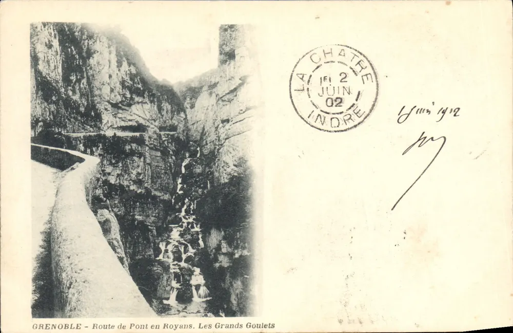 Grenoble — Route de Pont en Royans. Les Grands Goulets — éditeur non visible - Vorderseite