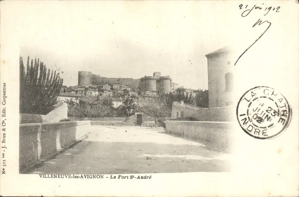 Villeneuve-lès-Avignon — Fort Saint-André — J. Brun & Cie, Carpentras, n° 511 - Vorderseite