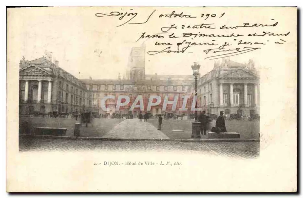 Dijon - Stadhuis — L. V., uitgever - Voorkant