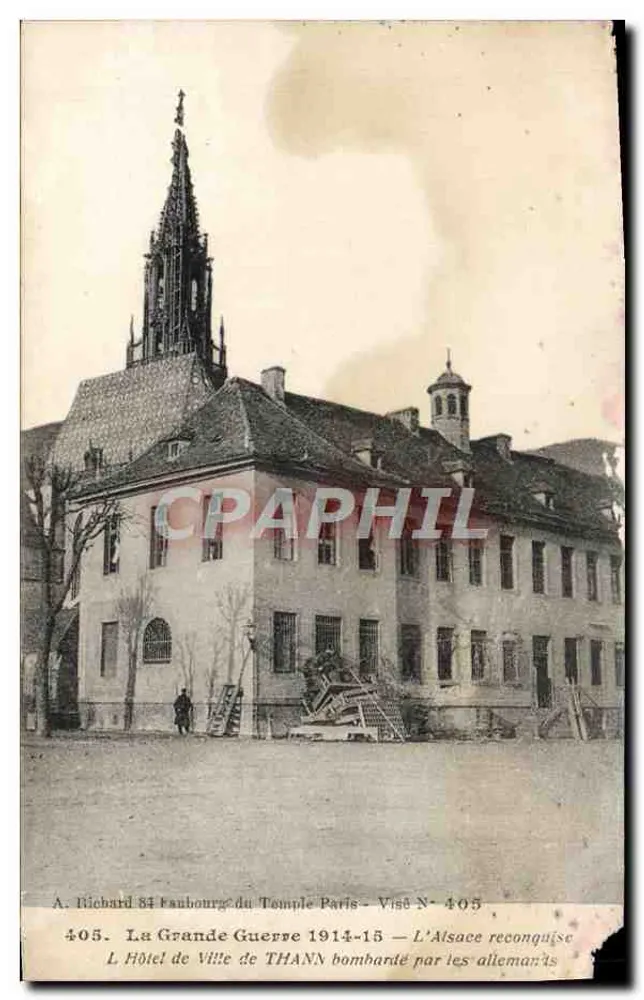 Rathaus von Thann — Das wiedergewonnene Elsass — A. Richard, 405 - Vorderseite