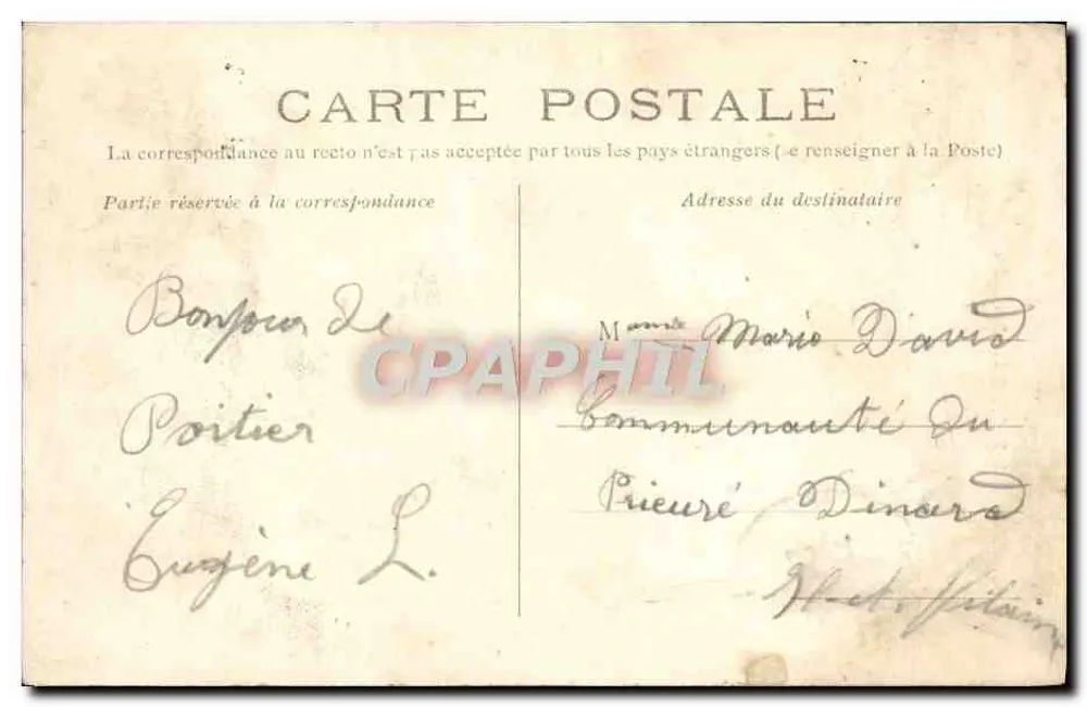Poitiers — Kirche Saint-Porchaire — Verlag P. R. P. - Rückseite