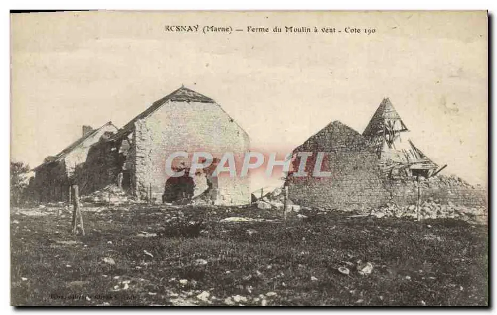 RCSNAY (Marne) — Windmühle-Farm — Cote 190 - Vorderseite