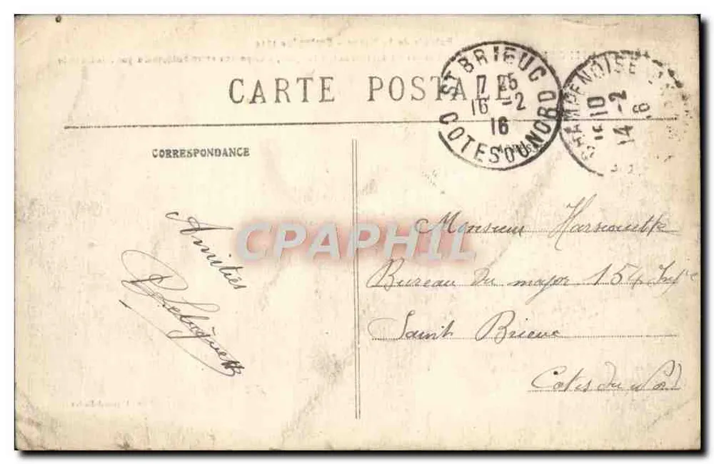 Fère-Champenoise — Grab am Weg nach Bannes — Éditeur : J. Bertrand & Cie - Rückseite