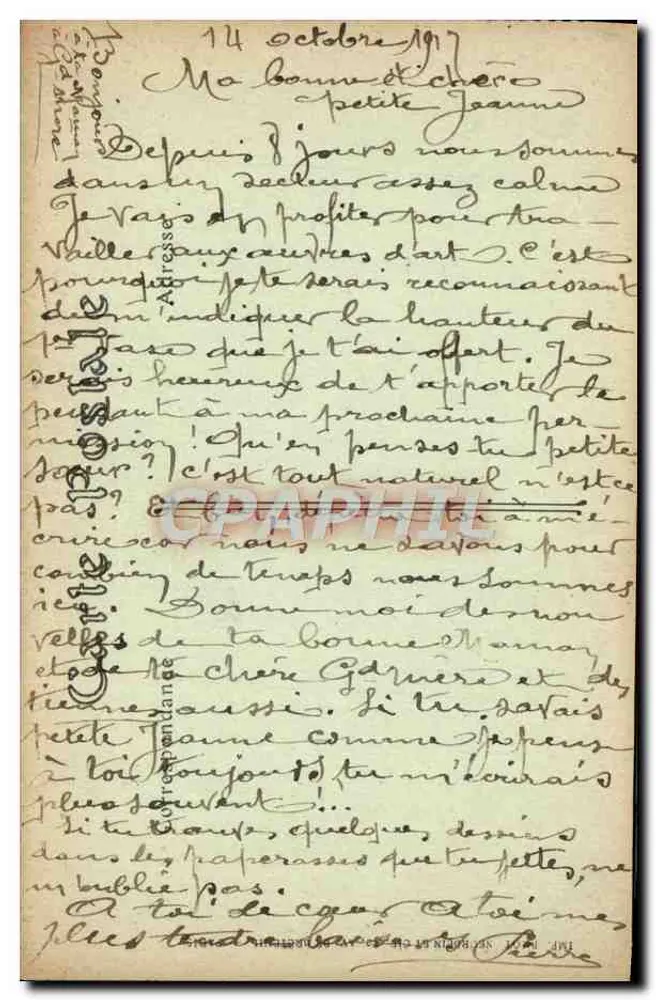 Verdun — Ein Eckchen der Place d'Armes — Vise Paris Nr. 584 - Rückseite