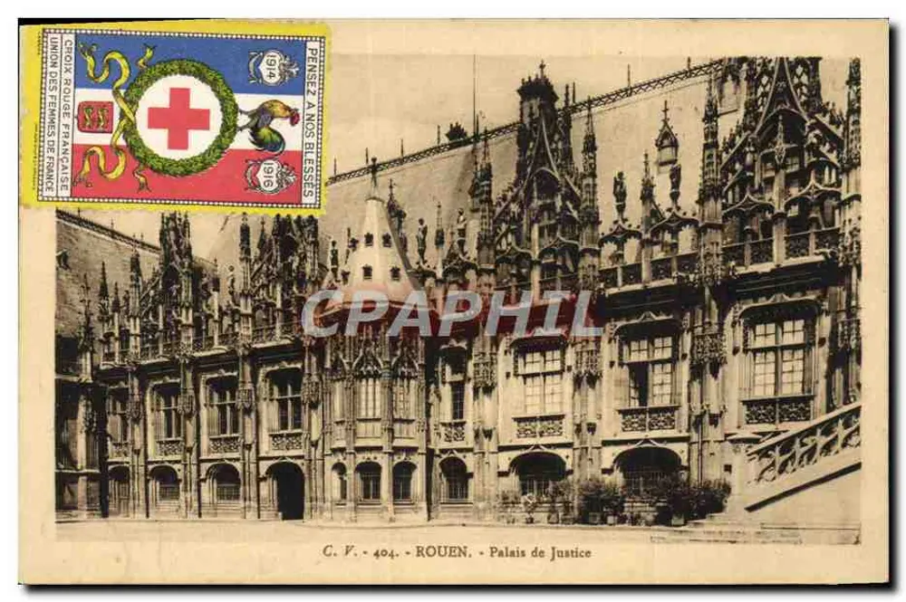 Rouen - Palast der Gerechtigkeit — Verlag C. V., Nr. 404 - Vorderseite