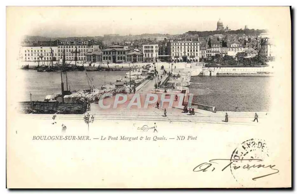 Boulogne-sur-Mer — Le Pont Marguet & les Quais — ND Phot - Vorderseite